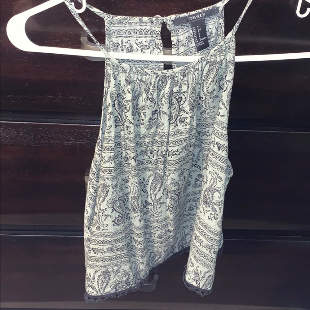 Forever 21 Green and Black tank top